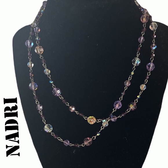 Nadri Jewelry - NADRI  MULTI COLOR CRYSTAL NECKLACE